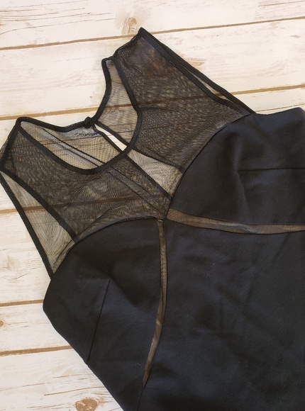 NWT- BETSEY JOHNSON Black and Mesh Size 8 - Picture 6 of 7